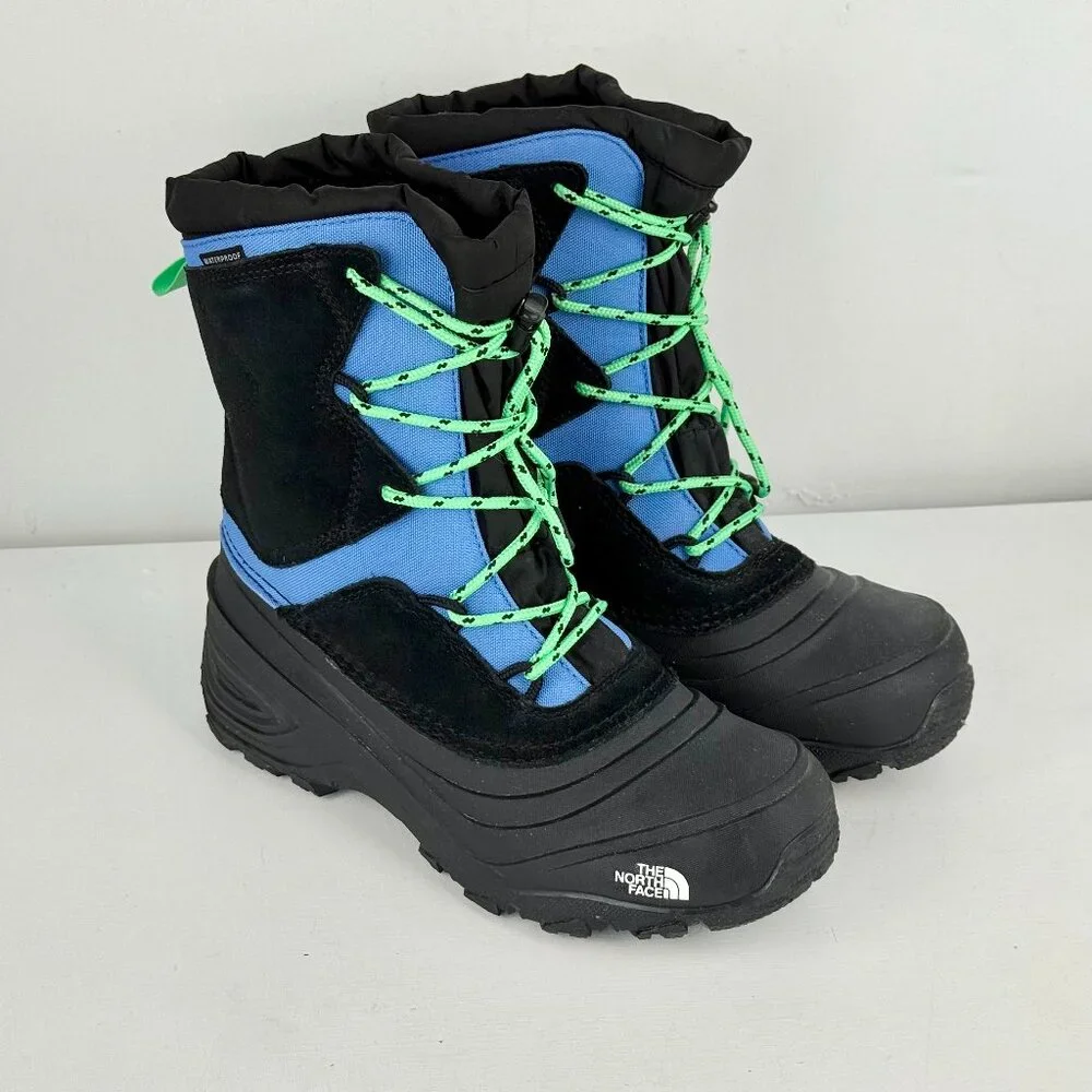Unisex Youth Size 6 - THE NORTH FACE Teen Alpenglow V WATERPROOF SNOW Boots